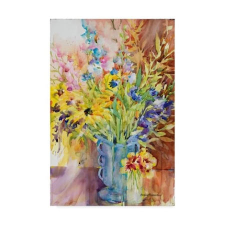 Annelein Beukenkamp 'Blue Vase' Canvas Art,16x24